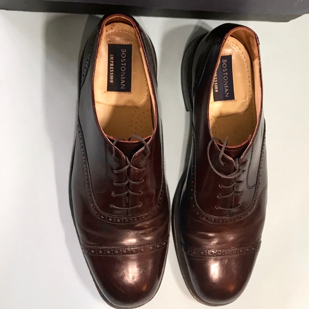 men’s Bostonian Jefferson Cap-toe shoe, Sz 10